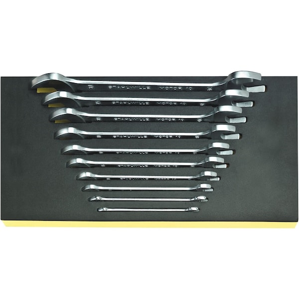 Double open ended Wrenchs i.TCS inlay No.TCS10/10, 6X7-24X27MM 1/3-tray10-pcs.